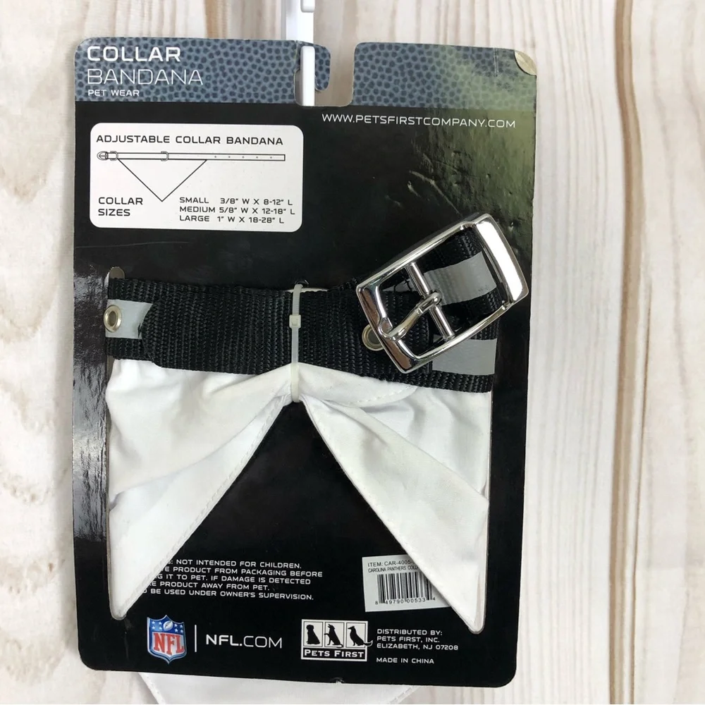 NFL Panthers Pet Collar Bandana